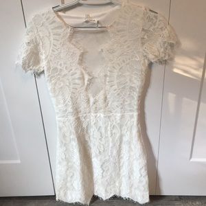 Vici Collection - Lacey white dress